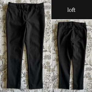 Loft Petite High Waist Skinny Pants in Black • 8P